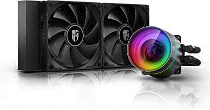 DEEPCOOL Castle 240EX, Addressable RGB AIO Liquid CPU Cooler, Anti-Leak Technology Inside, Cable Controller and 5V ADD RGB 3-Pin Motherboard Control, TR4/AM4 Supported, 3-Year Warranty
