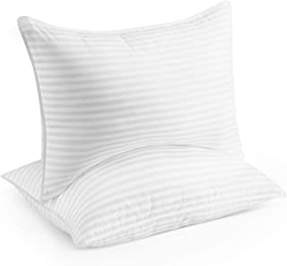 Beckham Hotel Collection Gel Pillow (2-Pack) - Luxury Plush Gel Pillow - Dust Mite Resistant & Hypoallergenic - Queen