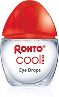 Rohto Cool Max Maximum Redness Relief Cooling Eye Drops, 0.4 Ounce, 3 Count