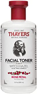 Thayers Alcohol-Free Rose Petal Witch Hazel Toner with Aloe Vera, 12 ounce bottle