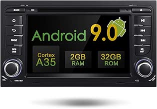 Amaseaudio Upgrade Android 9.0 for Audi A4 S4 RS4 32GB ROM 2 Din Indash Touch Screen Car Stereo Radio DVD Player Auto GPS Navigation System Head Unit