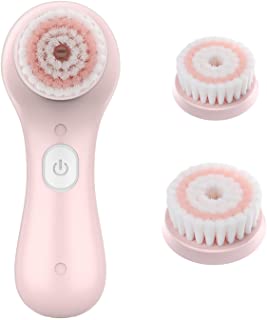 Liberex RF100 Facial Cleansing Brush - IPX7 Waterproof with 2 Brush Heads, USB Charging, Spin Face Brush for Deep Cleansing, Gentle Exfoliating and Massaging