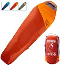 WINNER OUTFITTERS Mummy Sleeping Bag with Compression Sack, It's Portable and Lightweight for 3-4 Season Camping, Hiking, Traveling, Backpacking and Outdoor