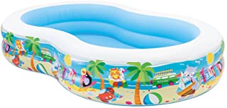 Intex Swim Center Paradise Inflatable Pool, 103in X 63in X 18in, for Ages 3+