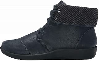 Womens Sillian Frey Suede Round Toe Ankle Fashion Boots, Navy, Size 5.5