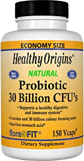 Healthy Origins Probiotic 30 Billion CFU's Shelf Stable, 150 Veggie Caps
