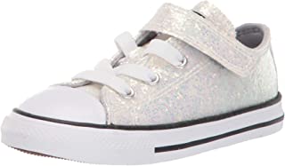 Converse Kids' Chuck Taylor All Star Glitter Velcro Low Top Sneaker