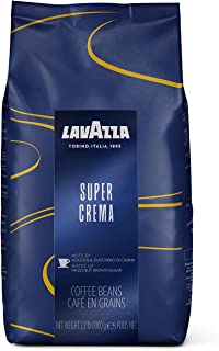 Lavazza Super Crema Whole Bean Coffee Blend, Medium Espresso Roast, 2.2 Pound (Pack of 1)