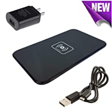 Wireless Charger Qi Wireless Fast Charging Pad Station Mat 10W for iPhone 11/11 Pro/11 Pro Max/XS MAX/XR/XS/X/8/8Plus, Galaxy Note 10/Note 10 Plus/S10/S10 Plus/S10E - AC Adapter Included