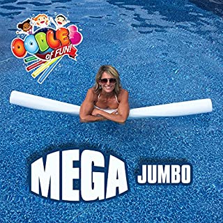 Mega Jumbo Foam Pool Noodles Pick a Length Approx 34, 52, 70 inches x 5 Inch Diameter White