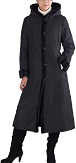 Women's Lorraine Hooded Reversible Faux Mink Fur Maxi Walking Coat