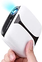 VANKYO Burger 101 Pico Projector, Rechargeable DLP Wireless Mini Projector Supports 1080P and 3D with HDMI, USB, Compatible with iPhone, Android, Laptop for Home Entertainment, Outdoor Movies