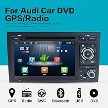 YUNTX Double Din Android 8.1 Car Navigation Stereo 2G/32G Octa-Core Applicable to Audi A4 (2003-2011)–7 inch with Free Rear Backup Camera,LCD Touchscreen,WiFi/BT/SD Card/USB/AM/FM
