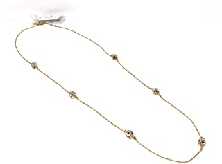 Designer kate spade New York NY Lady Marmalade Clear Crystal Gold Necklace