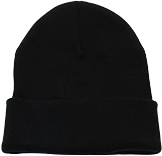 Top Level Beanie Men Women - Unisex Cuffed Plain Skull Knit Hat Cap