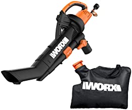 WORX WG509 TRIVAC 12 Amp 3-in-1 Electric Blower/Mulcher/Vacuum with Multi-Stage All Metal Mulching System