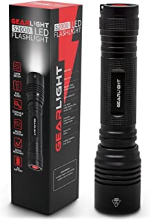 GearLight High-Powered LED Flashlight S2000 - Brightest High Lumen Light with 5 Modes, Zoomable, and Water Resistant I Powerful Camping and Emergency Flashlights