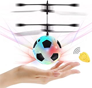 Flying Ball, Kids Soccer Toys Hand Control Helicopter Mini Infrared Induction Drone Magic RC Flying Light Up Toys Indoor and Outdoor Games Fun Gadgets for Boys Girls Kids Teenagers
