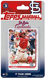 St Louis Cardinals 2019 Topps Factory Sealed Special Edition 17 Card Team Set with Adam Wainwright and Yadier Molina Plus