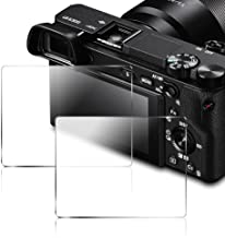 AFUNTA Screen Protector Compatible Sony DSLR Alpha Nex-7 NEX-6 NEX-5 A6000 A6300 A5000 Camera, Anti-scrach Tempered Glass 9H Cover(2 Pack)