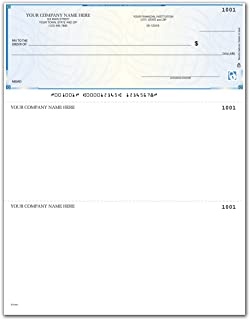 CheckSimple Laser Business Checks, High Security - Compatible with QuickBooks/Quicken (250 Qty) - Custom