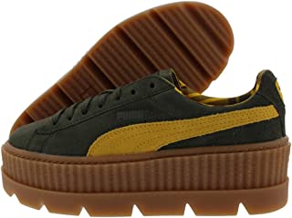 Womens Fenty by Rihanna Suede Cleated Creeper Casual Sneakers,