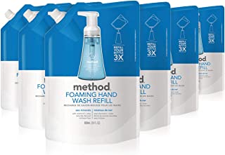 Method Foaming Hand Soap Refill, Sea Minerals, 28 Fl Oz (Pack of 6)