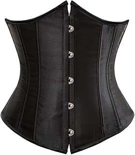 Steampunk Corset Dress for Women Off Shoulder Blouse Corset Top with Gothic Skirt 3 Piece Outfits