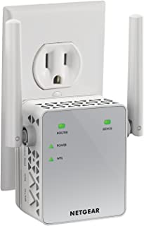 NETGEAR WiFi Range Extender EX3700 - Coverage up to 1000 sq.ft. and 15 devices with AC750 Dual Band Wireless Signal Booster & Repeater (up to 750Mbps speed), and Compact Wall Plug Design