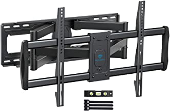 PERLESMITH TV Wall Mount Bracket Full Motion, Tilts, Swivels for most 50-90 Inch LED LCD OLED Flat Screen Plasma TVs with Dual Articulating Arms, Holds up to 165lbs VESA 800x400mm Max Stud Spacing 24