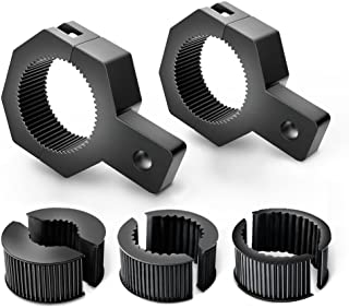 Nilight 90023B 2-Pack (Standard) Mounting Bracket Kit LED Off-Road Light Vertical Bar Tube Clamp Roof Roll Cage Holder,2 Years Warranty
