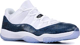 Jordan Nike Men's Air 11 Retro Low LE White/Navy/Black CD6846-102 (Size: 8)