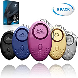 SLFORCE Personal Alarm Siren Song - 130dB Safesound Personal Alarms for Women Keychain with LED Light, Emergency Self Defense for Kids and Elderly. Security Safe Sound Whistle Safety Siren