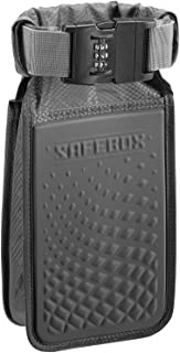 Lewis N. Clark Safebox Portable Safe with Anti Theft Combination Lock and Slash Resistant Material to Protect Wallet, iPhone and Valuables at the Beach, Pool, Camping + Hotel, Small