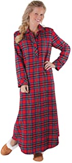 Women's Flannel Nightgown Plaid - Cotton Flannel Nightgown Womens