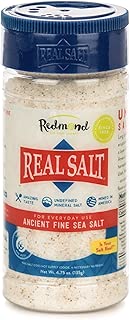 Redmond Real Sea Salt - Natural Unrefined Organic Gluten Free Fine, 4.75 Ounce Shaker (1 Pack)