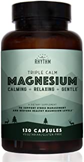 Triple Calm Magnesium - 150mg of Magnesium Taurate, Glycinate, and Malate for Optimal Relaxation, Stress and Anxiety Relief, and Improved Sleep. 120 Capsules.