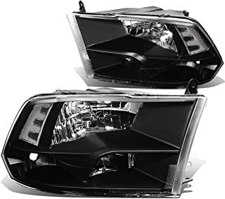 DNA Motoring HL-OH-DR09QUA-BK-CL1 Headlight Assembly (Driver and Passenger Side)