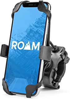 Roam Universal Premium Bike Phone Mount for Motorcycle - Bike Handlebars, Adjustable, Fits iPhone X, XR, 8 | 8 Plus, 7 | 7 Plus, iPhone 6s | 6s Plus, Galaxy, S9, S8, S7, Holds Phones Up to 3.5
