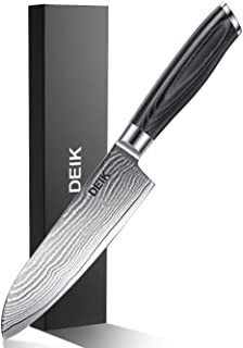 Chefs Knife Kitchen Knife, VG-10 Core with 67 Layers Damascus Steel, Ergonomic Pakka Handle, Santoku Style Multipurpose Cooking Knife Balanced,With Gift Box