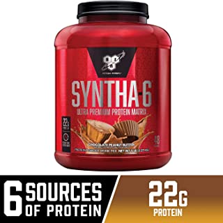 BSN SYNTHA-6 Whey Protein Powder, Micellar Casein, Milk Protein Isolate, Chocolate Peanut Butter, 48 Servings (Packaging May Vary)