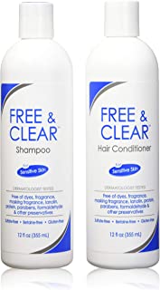 Free & Clear Set, includes Shampoo-12 Oz and Conditioner-12 Oz - One each.