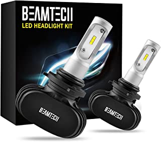 BEAMTECH 9006 LED Headlight Bulb, 50W 6500K 8000Lumens Extremely Brigh HB4 CSP Chips Conversion Kit