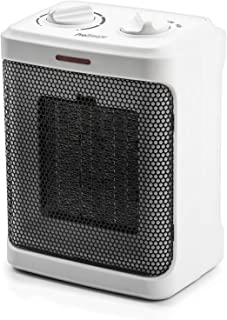Pro Breeze 1500W Mini Ceramic Space Heater with 3 Operating Modes and Adjustable Thermostat - White