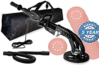 Telescoping Power Drywall Sander 5 YEAR WARRANTY (1200 WATT) with 20 assorted pads