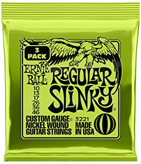 Ernie Ball Regular Slinky Nickel Wound Sets, .010 - .046 (3 Pack)