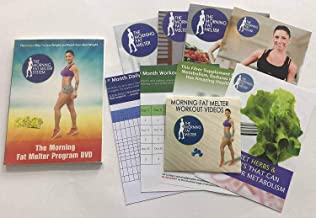 Morning Fat Melter Workout DVD for Women – Lose At Least 3 Pounds/Week With Our Weight Loss Program - 11 Workout Videos + 30 Days Meal Plan - 5 Printed Manuals & 1 Exercise DVDs