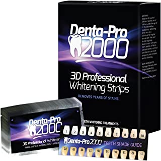 Professional Teeth Whitening Strips - 28 Count - DentaPro2000 - At Home - Begin Seeing Results Instantly!