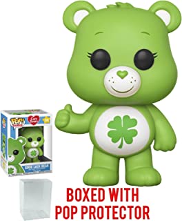 Funko Pop! Animation: Care Bears - Good Luck Bear Vinyl Figure (Bundled with Pop Box Protector Case)