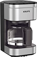 KRUPS KM202850 Simply Brew Compact Filter Drip Coffee Maker, 5-Cup, Silver